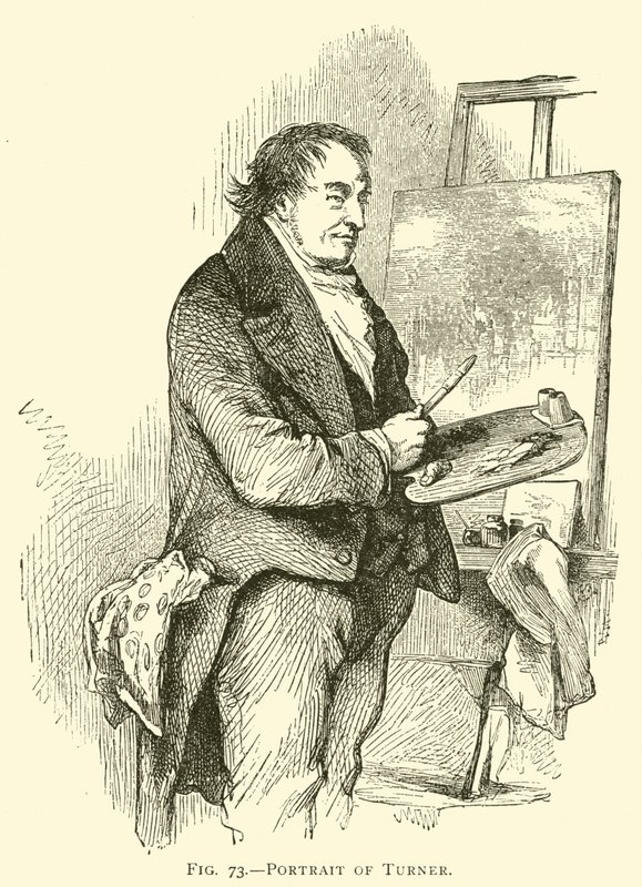 Porträtt av Turner (gravyr) av American School