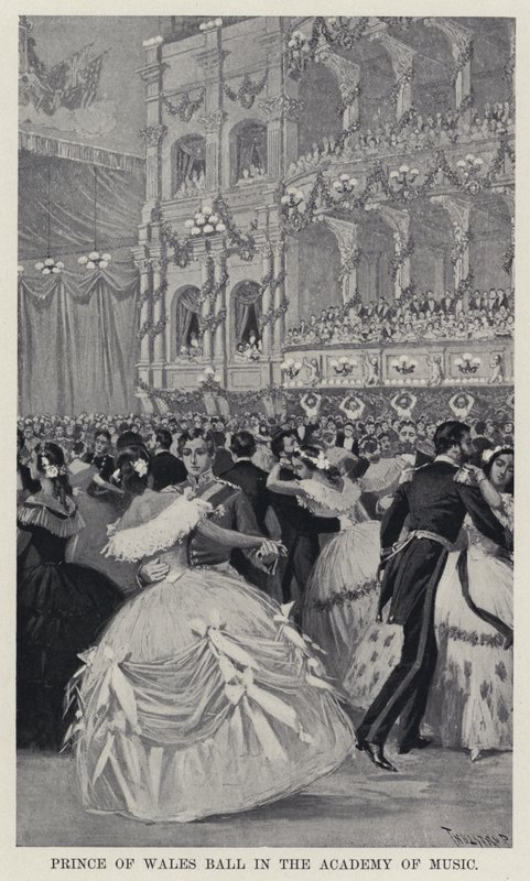Prince of Wales Ball i Academy of Music (litho) av American School