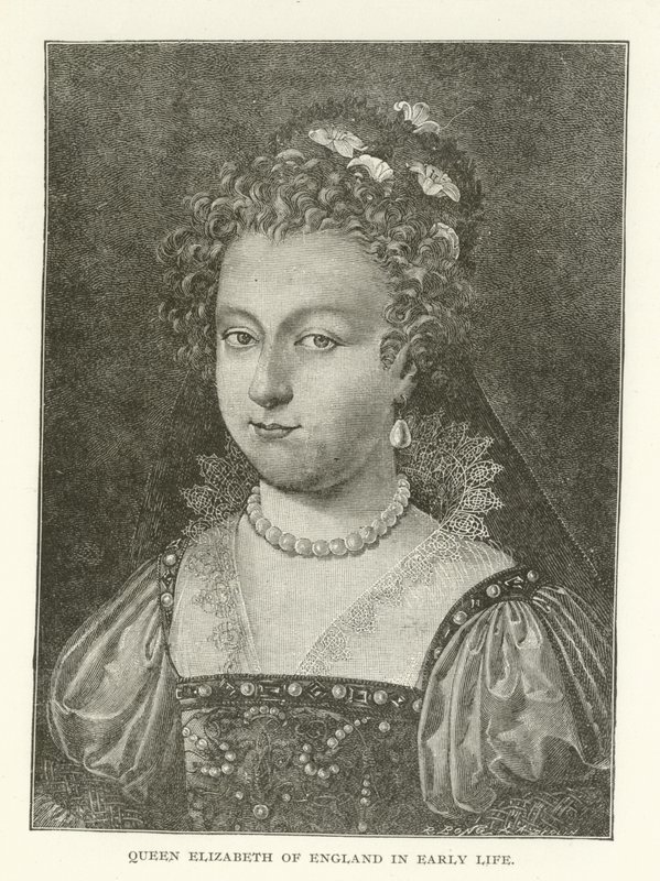 Drottning Elizabeth av England i början av livet av American School