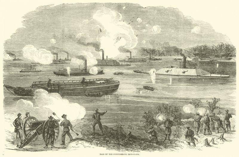 Razzia av de konfedererade järnklädda, februari 1865 av American School