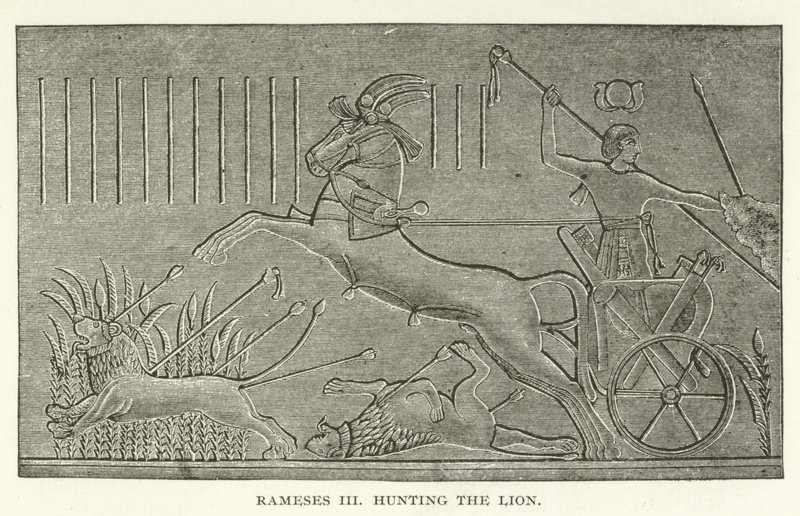 Ramses III jagar lejonet av American School