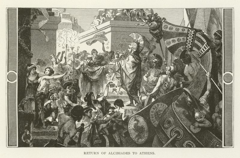 Alkibiades återkomst till Aten av American School