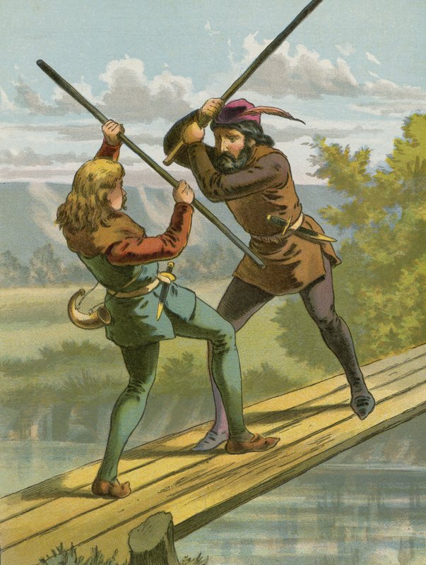 Robin Hoods strid med Little John av American School