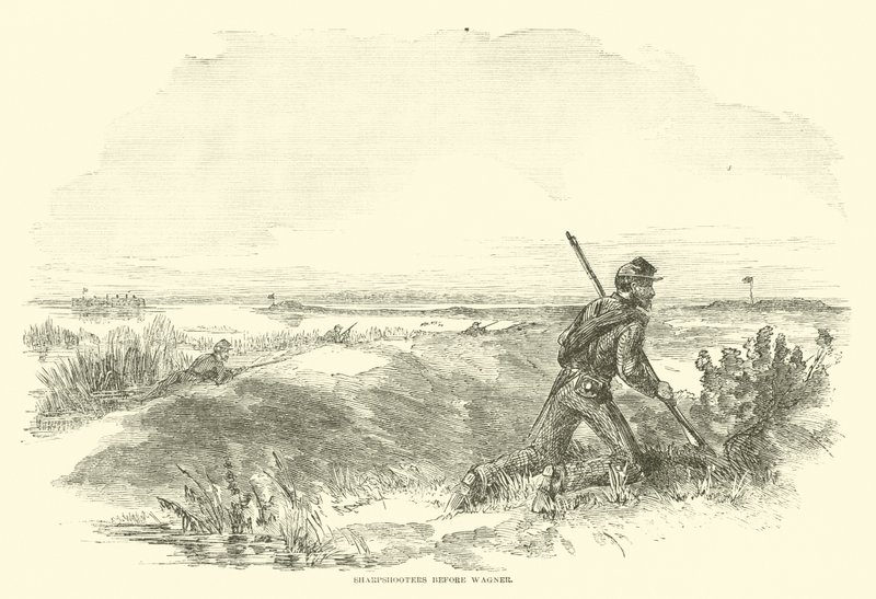 Skarpskyttar före Wagner, augusti 1863 av American School