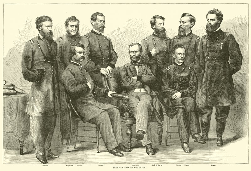 Sherman och hans generaler, november 1864 av American School