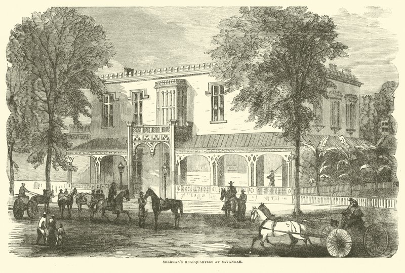 Shermans högkvarter i Savannah, december 1864 av American School