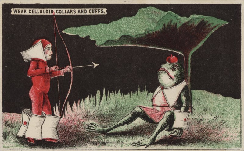 Att skjuta ett äpple från ett paddhuvud som William Tell av American School