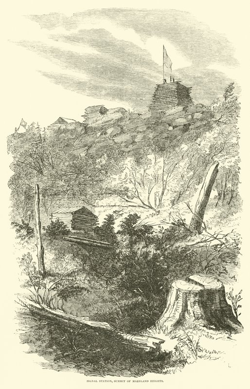 Signalstation, Summit of Maryland Heights, september 1862 av American School
