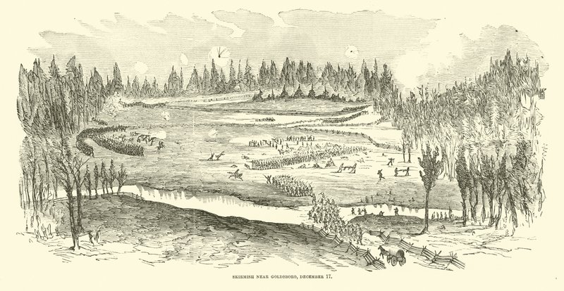 skärmytsling nära Goldsboro, 17 december, december 1862 av American School