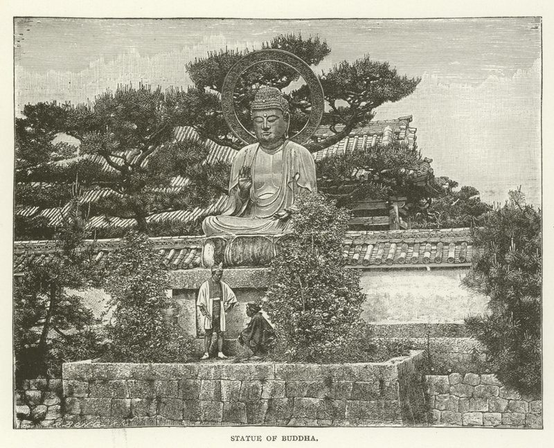 Staty av Buddha av American School