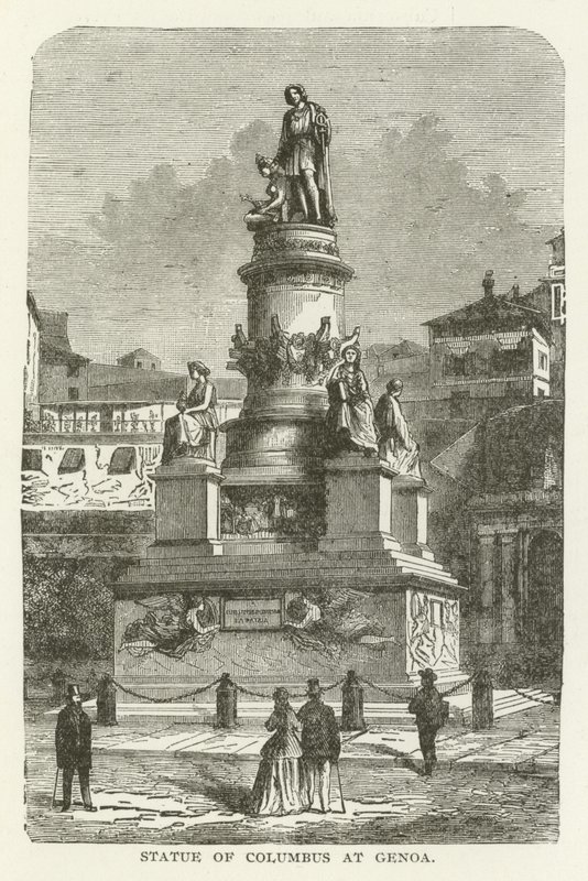 Staty av Columbus i Genua av American School