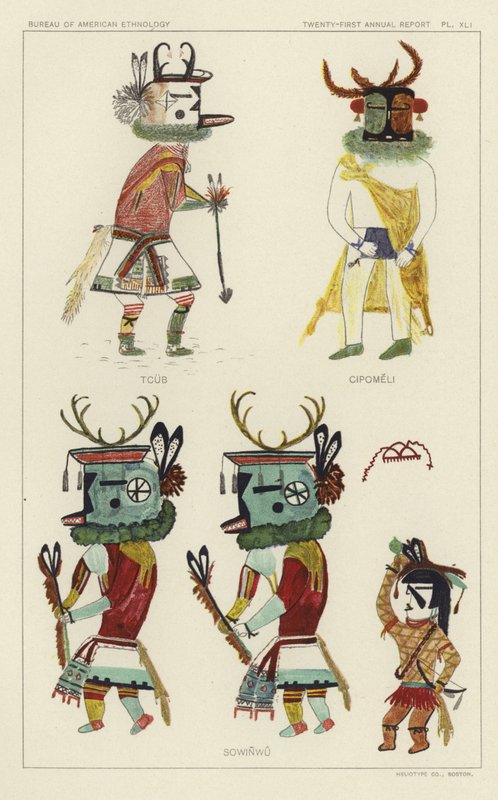 Tcub, Cipomeli, Sowinwu (färglitografi) av American School