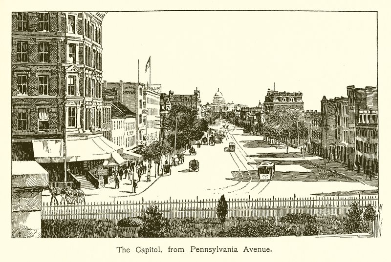 The Capitol, från Pennsylvania Avenue av American School