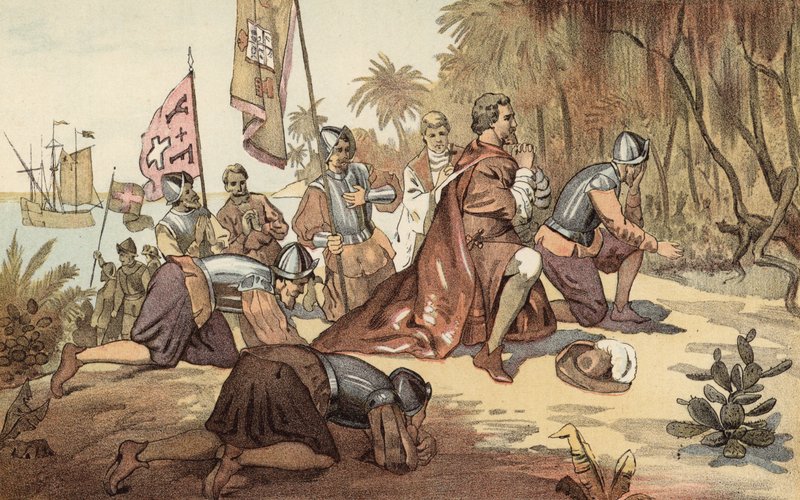 Columbus första landning av American School