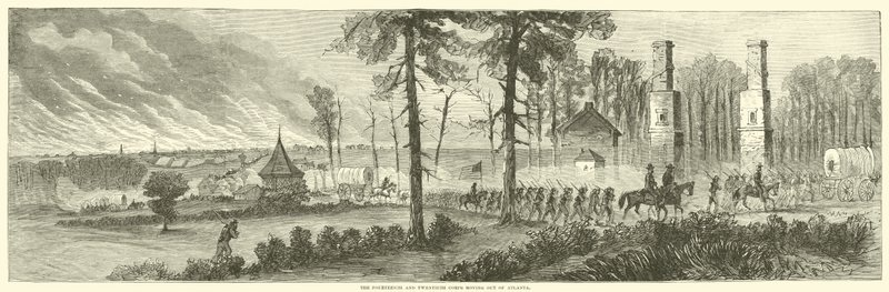 Den fjortonde och tjugonde kåren flyttade ut från Atlanta, november 1864 av American School