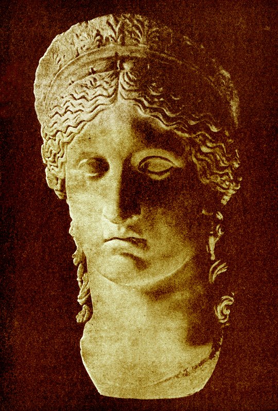 The Juno Ludovisi, illustration från History of Greece av Victor Duruy, publicerad 1890 (digitalt förbättrad bild) av American School