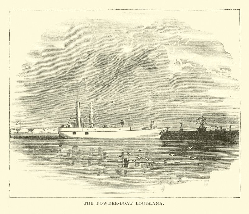 Pulverbåten Louisiana, december 1864 av American School