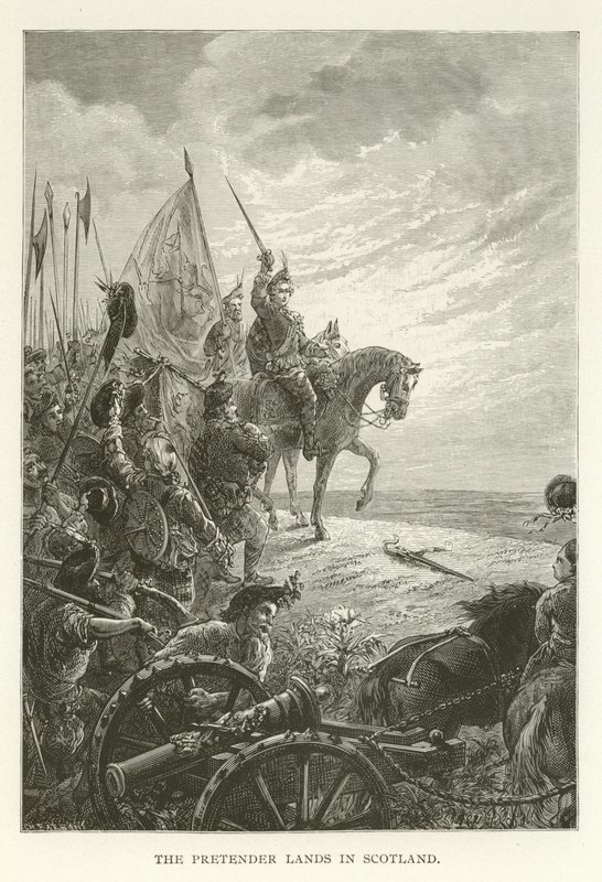 The Pretender landar i Skottland av American School