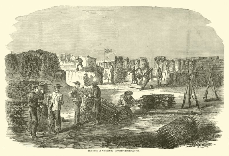 Belägringen av Vicksburg, Battery Hickenlooper, juni 1863 av American School