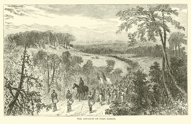 Framryckningen mot Port Gibson, april 1863 av American School