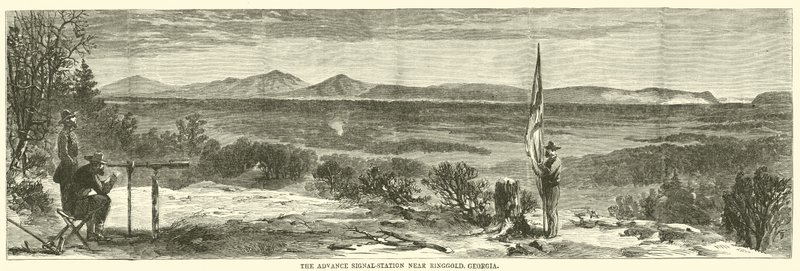 Förfartssignalstationen nära Ringgold, Georgia, maj 1864 av American School