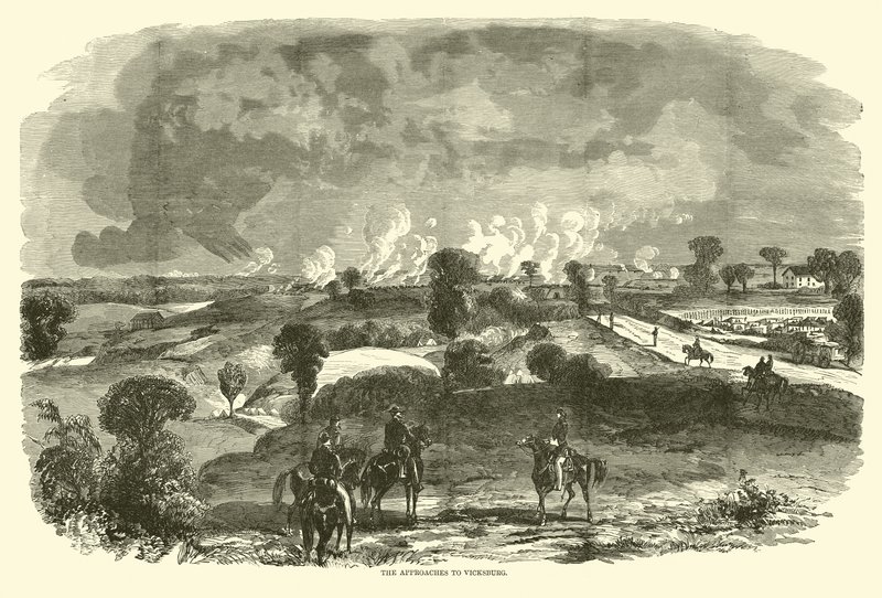 Närmar sig Vicksburg, maj 1863 av American School