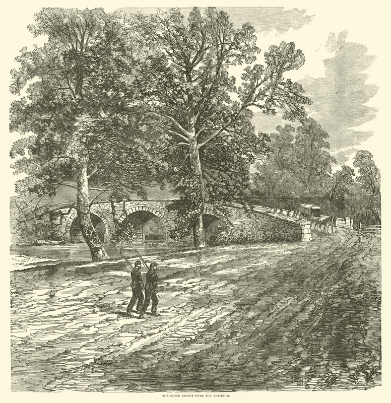 Stenbron över Antietam, september 1862 av American School