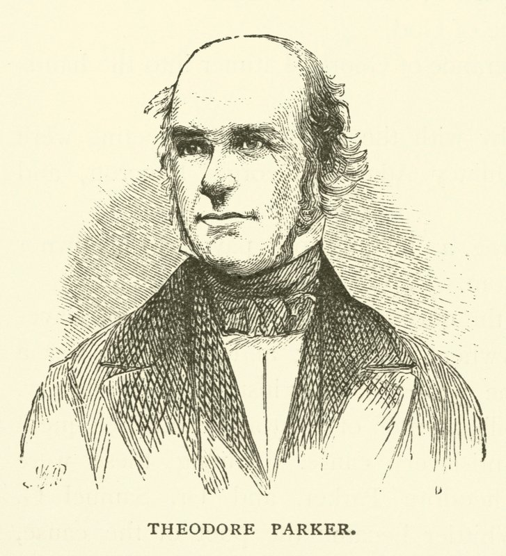 Theodore Parker, amerikansk unitarisk minister, transcendentalist och abolitionist av American School