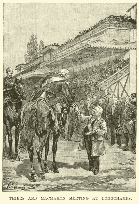 Thiers och Macmahon möts på Longchamps av American School