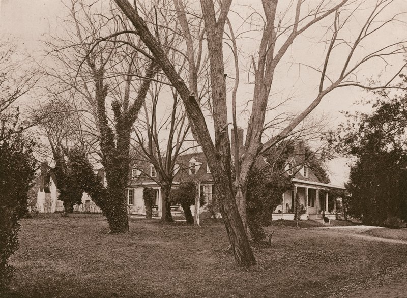 Ulysses S Grants huvudkontor, City Point (fotogravyr) av American School