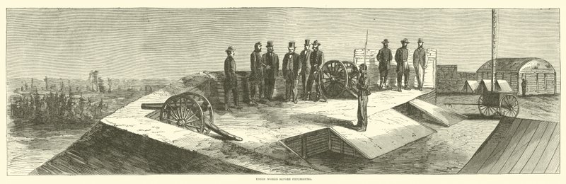 Fackföreningen arbetar före Petersburg, oktober 1864 av American School