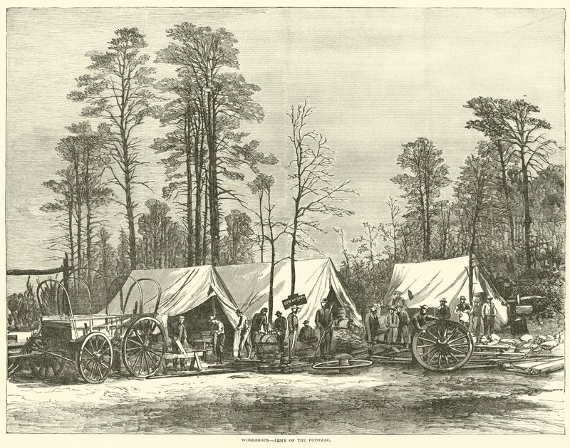 Workshops, Army of the Potomac, maj 1864 av American School