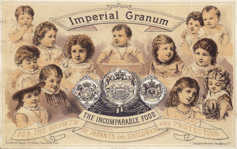 Små barn reklam för Imperial Granum av American School