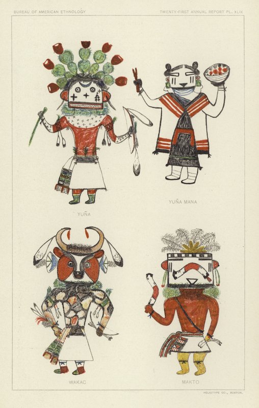 Yuna, Yuna Mana, Wakac, Makto (färglitografi) av American School