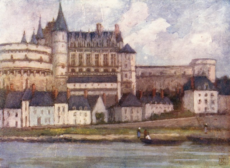 Amboise från Loire (färglitografi) av Amy B. Atkinson