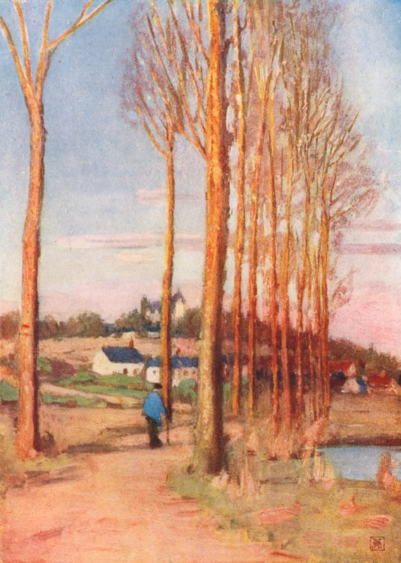 Vägen till Clochegourde (färglitografi) av Amy B. Atkinson