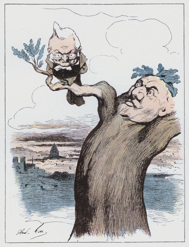 Fågeln på grenen (färg litho) av Andre Gill