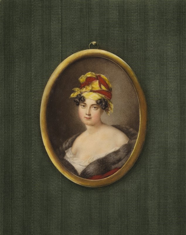 Porträtt av grevinnan av Lavieuville av Andre Leon Larue