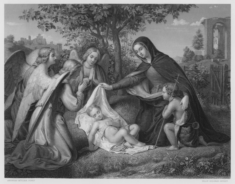 The Ministering Angels, från bilden i Förlagets ägo av Andreas Johann Jacob Müller