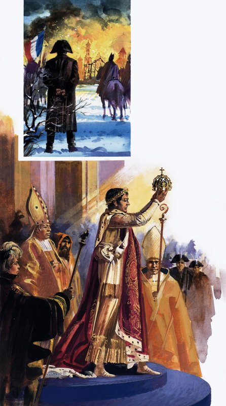 Kröningsscen och Napoleon av Andrew Howat