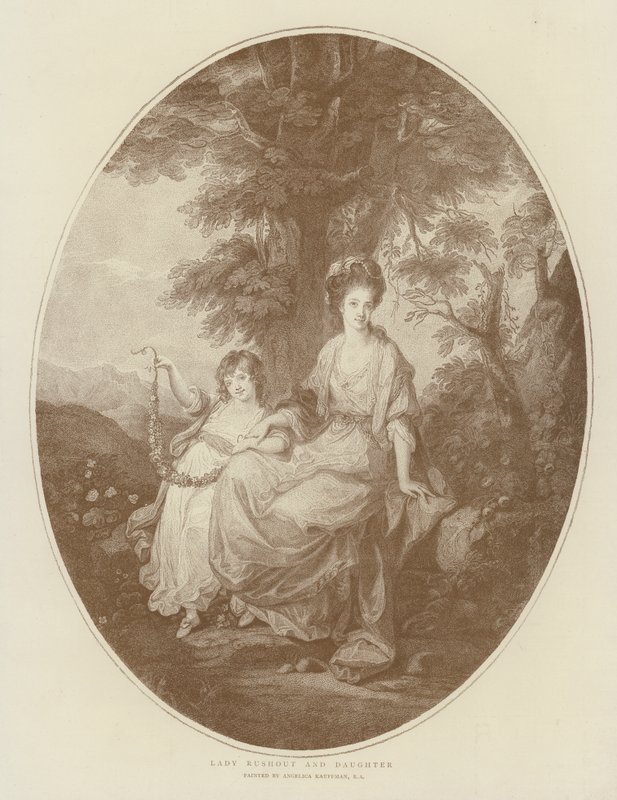 Lady Rushout och dotter av Angelica Kauffmann