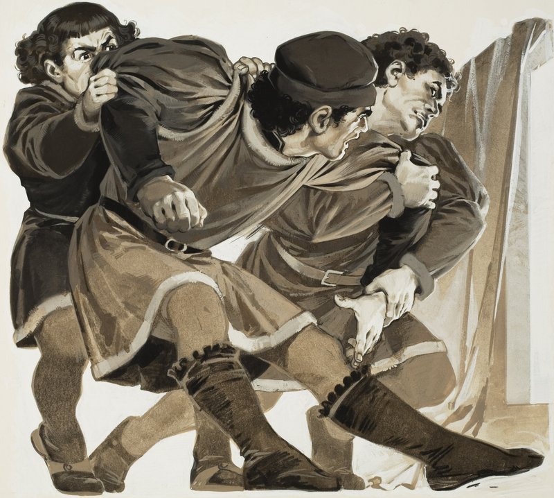 Baldaccio (1400-41) (gouache på papper) av Angus McBride