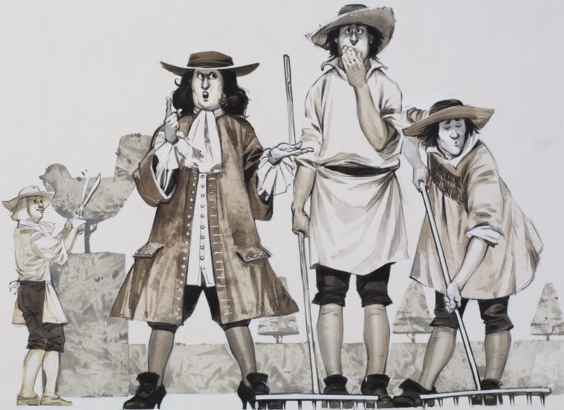 Disciplin (gouache på papper) av Angus McBride