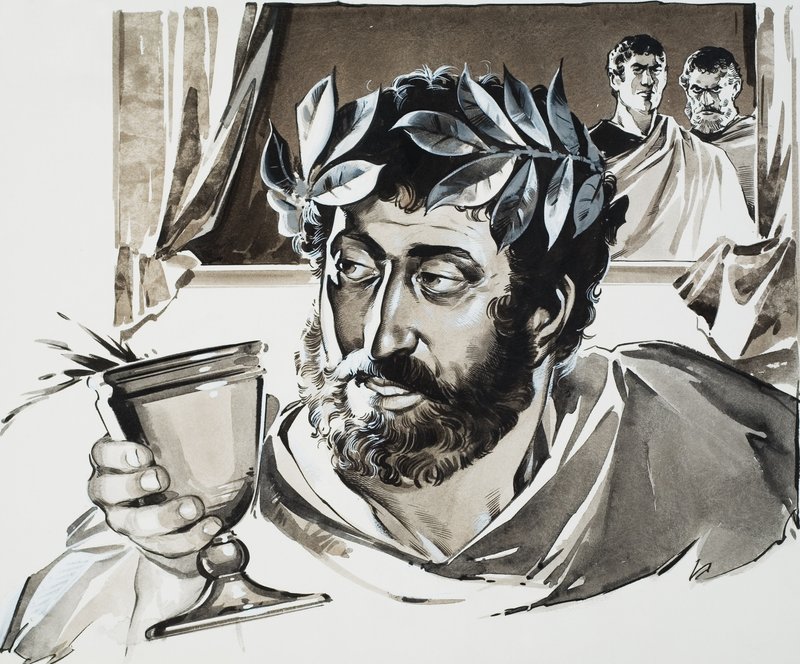 Kejsar Commodus (gouache på papper) av Angus McBride