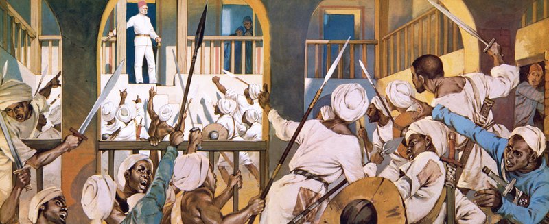 General Gordon på väg att dödas i Khartoum i februari 1865 av Angus McBride