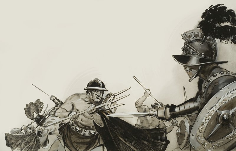 Gladiatorstrider av Angus McBride