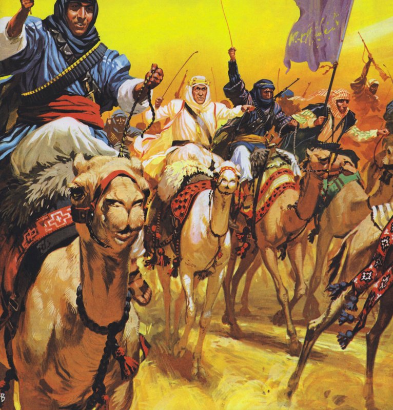 Lawrence of Arabia (färglitografi) av Angus McBride