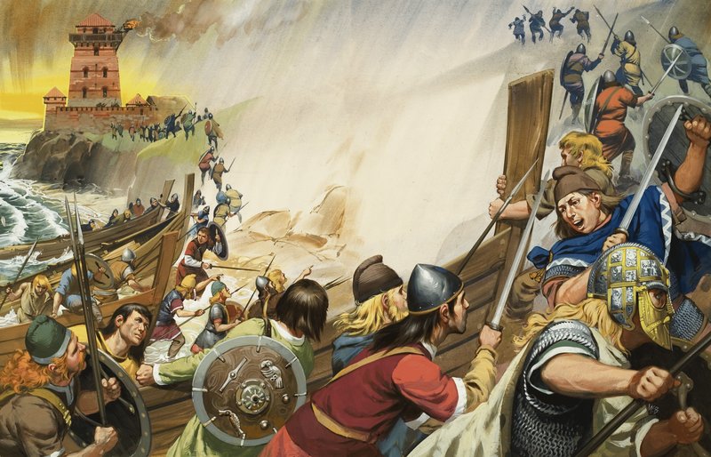 Saxisk () invasion av Angus McBride
