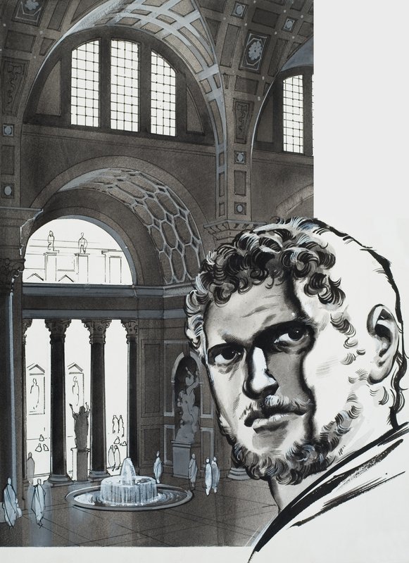 The Baths of Caracalla (gouache på papper) av Angus McBride