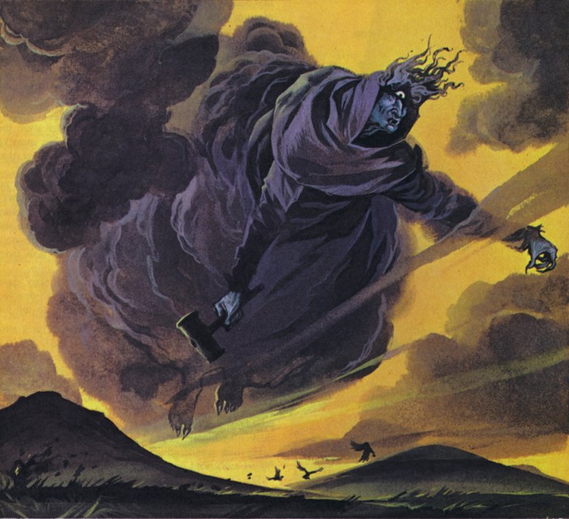 Cailleach-Bheur (färglitografi) av Angus McBride